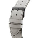 Buy Shop Hugo Boss Grand Prix Chronograph Black Dial Grey Leather Strap Watch for Men - 1513562 USA Online