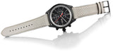Buy Shop Hugo Boss Grand Prix Chronograph Black Dial Grey Leather Strap Watch for Men - 1513562 USA Online