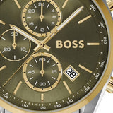 Buy Shop Hugo Boss Grand Prix Chronograph Grey Dial Two Tone Steel Strap Watch for Men - 1514252 USA Online