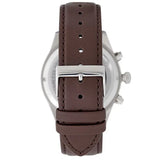 Buy Shop Hugo Boss Grand Prix Grey Dial Brown Leather Strap Watch for Men - 1513476 USA Online