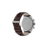 Buy Shop Hugo Boss Grand Prix Grey Dial Brown Leather Strap Watch for Men - 1513476 USA Online