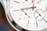 Buy Shop Hugo Boss Grand Prix White Dial Brown Leather Strap Watch for Men - 1513475 USA Online