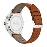 Buy Shop Hugo Boss Grand Prix White Dial Brown Leather Strap Watch for Men - 1513475 USA Online
