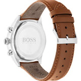 Buy Shop Hugo Boss Grand Prix White Dial Brown Leather Strap Watch for Men - 1513475 USA Online