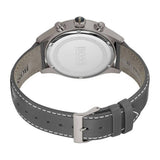Buy Shop Hugo Boss Grand Prix White Dial Grey Leather Strap Watch for Men - 1513633 USA Online
