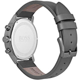 Buy Shop Hugo Boss Grand Prix White Dial Grey Leather Strap Watch for Men - 1513633 USA Online