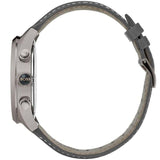 Buy Shop Hugo Boss Grand Prix White Dial Grey Leather Strap Watch for Men - 1513633 USA Online