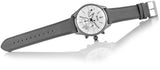 Buy Shop Hugo Boss Grand Prix White Dial Grey Leather Strap Watch for Men - 1513633 USA Online