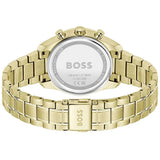 Buy Shop Hugo Boss Grand Tour Chronograph Brown Dial Gold Steel Strap Watch for Women - 1502770 USA Online