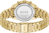 Buy Shop Hugo Boss Grand Tour Chronograph Gold Dial Gold Steel Strap Watch for Women - 1502768 USA Online