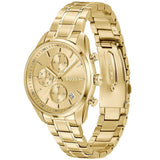 Buy Shop Hugo Boss Grand Tour Chronograph Gold Dial Gold Steel Strap Watch for Women - 1502768 USA Online