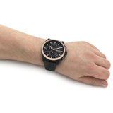 Buy Shop Hugo Boss Grandmaster Black Dial Black Steel Strap Watch for Men - 1513885 USA Online