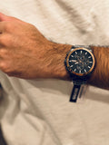 Buy Shop Hugo Boss Grandmaster Black Dial Black Steel Strap Watch for Men - 1513885 USA Online
