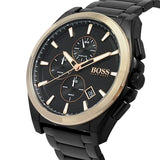Buy Shop Hugo Boss Grandmaster Black Dial Black Steel Strap Watch for Men - 1513885 USA Online