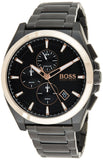 Buy Shop Hugo Boss Grandmaster Black Dial Black Steel Strap Watch for Men - 1513885 USA Online