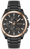 Buy Shop Hugo Boss Grandmaster Black Dial Black Steel Strap Watch for Men - 1513885 USA Online