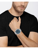 Buy Shop Hugo Boss Grandmaster Blue Dial Silver Steel Strap Watch for Men - 1513884 USA Online