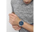 Buy Shop Hugo Boss Grandmaster Blue Dial Silver Steel Strap Watch for Men - 1513884 USA Online