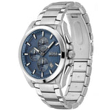 Buy Shop Hugo Boss Grandmaster Blue Dial Silver Steel Strap Watch for Men - 1513884 USA Online
