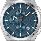 Buy Shop Hugo Boss Grandmaster Blue Dial Silver Steel Strap Watch for Men - 1513884 USA Online