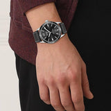Buy Shop Hugo Boss Grandmaster Chronograph Black Dial Black Leather Strap Watch for Men - 1513881 USA Online