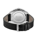 Buy Shop Hugo Boss Grandmaster Chronograph Black Dial Black Leather Strap Watch for Men - 1513881 USA Online