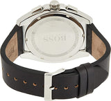 Buy Shop Hugo Boss Grandmaster Chronograph Black Dial Black Leather Strap Watch for Men - 1513881 USA Online