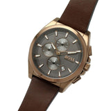 Buy Shop Hugo Boss Grandmaster Grey Dial Brown Leather Strap Watch for Men - 1513882 USA Online