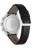 Buy Shop Hugo Boss Gregor Chronograph Black Dial Black Leather Strap Watch for Men - 1514049 USA Online