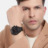 Buy Shop Hugo Boss Gregor Chronograph Black Dial Black Mesh Bracelet Watch For Men - 1514065 USA Online