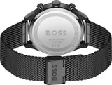 Buy Shop Hugo Boss Gregor Chronograph Black Dial Black Mesh Bracelet Watch For Men - 1514065 USA Online