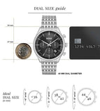 Buy Shop Hugo Boss Gregor Chronograph Black Dial Silver Steel Strap Watch For Men - 1514082 USA Online