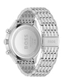 Buy Shop Hugo Boss Gregor Chronograph Black Dial Silver Steel Strap Watch For Men - 1514082 USA Online