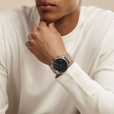 Buy Shop Hugo Boss Gregor Chronograph Blue Dial Silver Mesh Bracelet Watch For Men - 1514052 USA Online