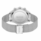 Buy Shop Hugo Boss Gregor Chronograph Blue Dial Silver Mesh Bracelet Watch For Men - 1514052 USA Online