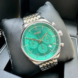 Buy Shop Hugo Boss Gregor Chronograph Green Dial Two Tone Steel Strap Watch For Men - 1514081 USA Online