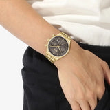 Buy Shop Hugo Boss Gregor Chronograph Grey Dial Gold Steel Strap Watch For Men - 1514051 USA Online