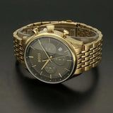 Buy Shop Hugo Boss Gregor Chronograph Grey Dial Gold Steel Strap Watch For Men - 1514051 USA Online