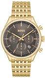 Buy Shop Hugo Boss Gregor Chronograph Grey Dial Gold Steel Strap Watch For Men - 1514051 USA Online