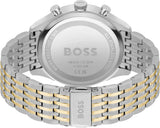Buy Shop Hugo Boss Gregor Chronograph Silver Dial Two Tone Steel Strap Watch For Men - 1514053 USA Online