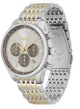 Buy Shop Hugo Boss Gregor Chronograph Silver Dial Two Tone Steel Strap Watch For Men - 1514053 USA Online