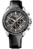Buy Shop Hugo Boss Contemporary Sport Driver Black Dial Black Leather Strap Watch for Men - 1513085 USA Online