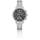 Buy Shop Hugo Boss Hera Black Dial Silver Steel Strap Watch for Women - 1502593 USA Online