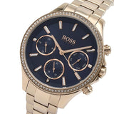 Buy Shop Hugo Boss Hera Blue Dial Gold Steel Strap Watch for Women - 1502566 USA Online