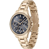 Buy Shop Hugo Boss Hera Blue Dial Gold Steel Strap Watch for Women - 1502566 USA Online