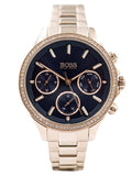 Buy Shop Hugo Boss Hera Blue Dial Gold Steel Strap Watch for Women - 1502566 USA Online