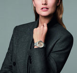 Buy Shop Hugo Boss Hera Chronograph Silver Dial Two Tone Steel Strap Watch for Women - 1502446 USA Online