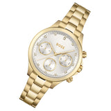 Buy Shop Hugo Boss Hera White Dial Gold Steel Strap Watch for Women - 1502628 USA Online
