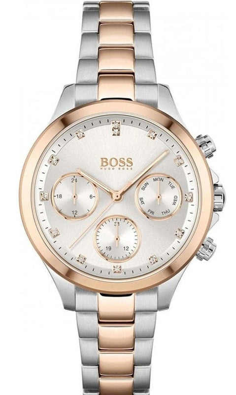 Buy Shop Hugo Boss Hera White Dial Two Tone Steel Strap Watch for Women - 1502564 USA Online