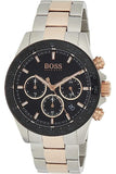 Buy Shop Hugo Boss Here Chronograph Black Dial Two Tone Steel Strap Watch for Men - 1513757 USA Online